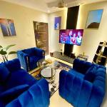 Royal blue themed 1BHK Netflix-Wifi-Heating-201 Islamabad