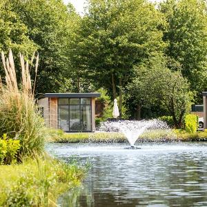 Chalet with microwave in wetland