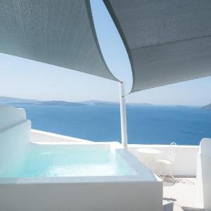 Magnificent Santorini Suite Luxury Suite With Sea View And Hot