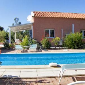 House with 3 bedrooms in Castelnou with wonderful mountain view private pool enclosed garden 30 km from the beach