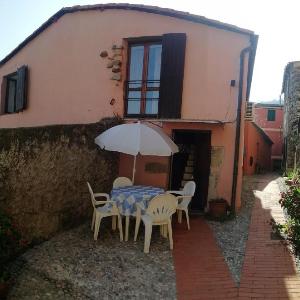 Romantic house in a medioeval village near the sea