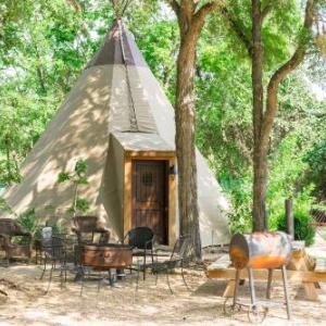 Sitting Bull Tipis 6 on Guadalupe River