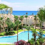 Beach front complex relax Family house large pool Marbella