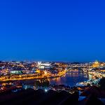 Stunning view of Douro River and D. Luis I Bridge