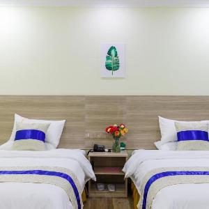 Delux Twinbed Room-  轻奢双床房|晟悦宿|晚上9点至早上7点通宵接送机|白云机场