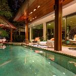 The water fall pool villa