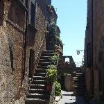 Blue House near Bagnoregio-overlooking the Umbrian Mountains and Tiber Valley