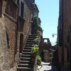 Blue House near Bagnoregio-overlooking the Umbrian Mountains and Tiber Valley