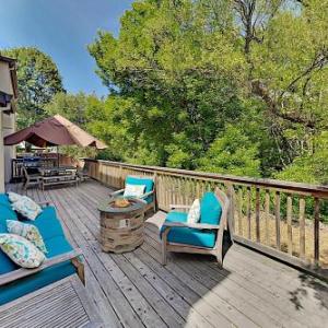 Elegant Creek-Side Home with Deck & Private Hot Tub home