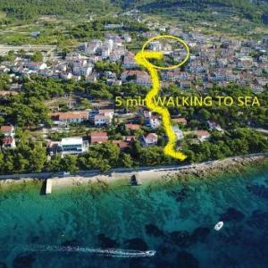 5 min from beach and center of Bol