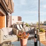 private rooftop terrace 1 bedroom with Free Wi-Fi Barcelona 