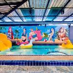 Cartoon house pool villa บ้านพักชะอำ