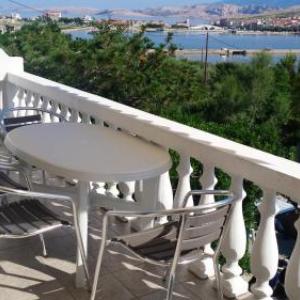 Apartment with one bedroom in Pag with wonderful sea view enclosed garden and WiFi 100 m from the beach