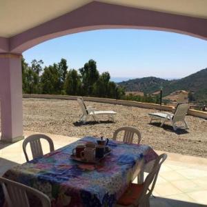 House with 2 bedrooms in Cardedu with wonderful sea view enclosed garden and WiFi 1 km from the beach