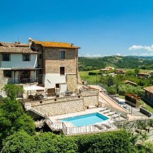 Holiday home with swimming pool and fantastic view in a special borgo