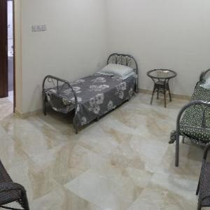Master bedroom with attached toilet