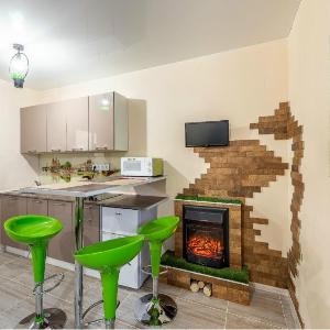 Apartment with fireplace