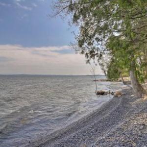 Tranquil Studio with Private Beach on Lake Champlain!