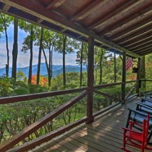 Rustic Maggie Valley Cabin with Sunroom and MTN Views!