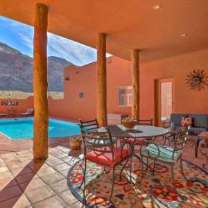 Pueblo House with Pool in Shadows of Zion Natl Park