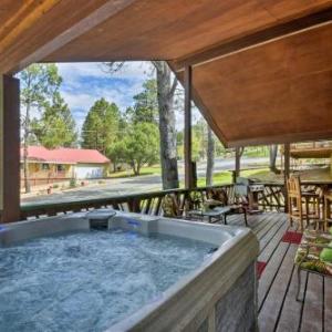 Ruidoso Cabin with Hot Tub and Golf Course Views!