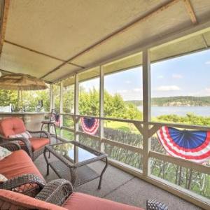 Waterfront Rogers Abode with Private Deck and Hot Tub!