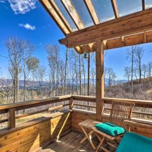 Modern Cabin with Balcony Views and Fireplace!