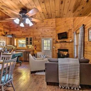 Log Cabin with Deck and Fireplace Walk to Lake and Trails