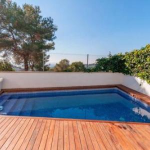 Villa with 4 bedrooms in Canyelles with wonderful sea view private pool furnished terrace 9 km from the beach