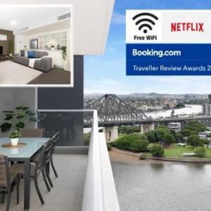 Executive 3 Bedroom Family Suite - Brisbane CBD - Views - Netflix - Fast Wifi - Free parking
