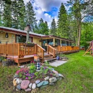 Flathead Lake House with Private Beach and Boat Dock!