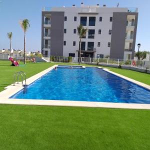 Apartment with 2 bedrooms in ORIHUELA COSTA with wonderful city view shared pool furnished balcony