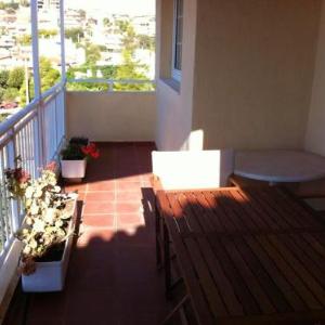 House with 2 bedrooms in Anavissos with wonderful sea view furnished balcony and WiFi