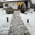 House on the hill by the slope