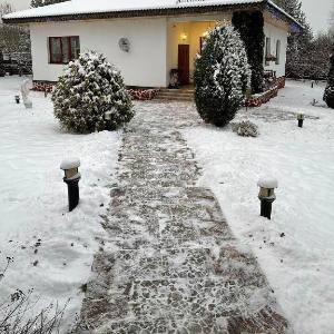 House on the hill by the slope