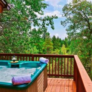 San Jacinto Lodge: Log Home w/ Hot Tub Views!