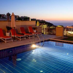 Villa Apollo (APR01) with private pool stunning sea and sunset views on Aphrodite Hills Resort