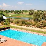 Villa Limni - private pool decked area with lovely golf views. Close to centre of Aphrodite Hills Kouklia