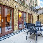 Spacious two bedroom apartment with private patio London 