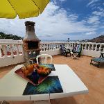 Rooftop sun lounge with ocean views Mogán