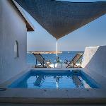 Holiday sunseet Villa above the beach Kampos Paros 