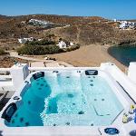 Beachfront Villa Merhia with Hot Tub & Seaview Ornos 