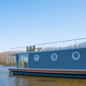 Festliegendes Hausboot Emma mit großzügiger Dachterrasse - a49353