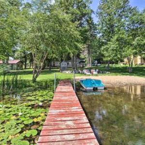 Waterfront Getaway with Beach Paddle Boat Fire Pit