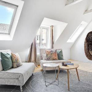 Hyggelig duplex apartment with a rooftop terrace in the neighborhood of Nyhavn