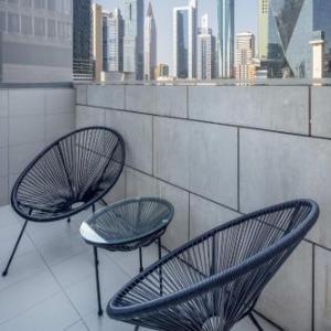 Silkhaus modern furnished studio in DIFC center with balcony