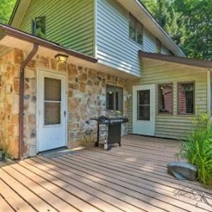 Secluded Pocono Lake Home Fire Pit and Hot Tub