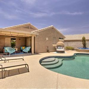 Chic Goodyear Desert Beach House with Hot Tub