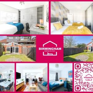 Long Stays for Contractors and Insurance Stays - Modern 6 Bedroom House- 9 Beds 3 Bathrooms & Drive by Birmingham Contractor Stays