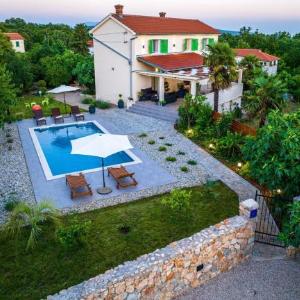 Villa Crassula with pool on island Krk